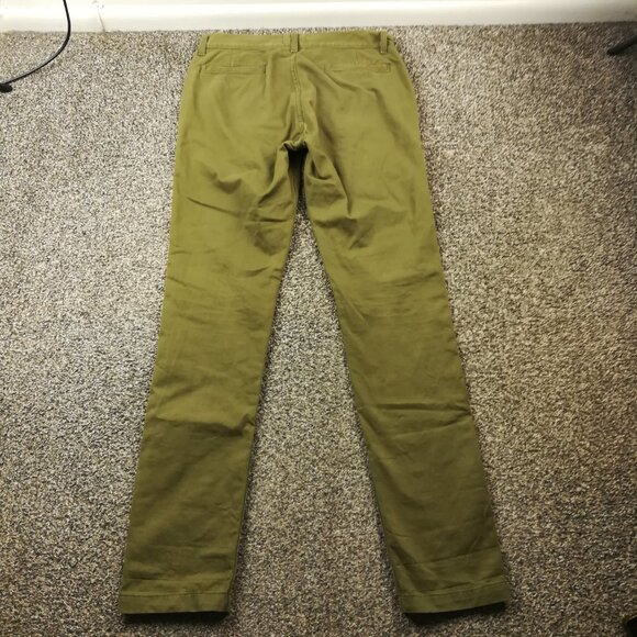 Taylor Stitch Pants Brenham Slim Chino Flat Front Green Mens 32x36 *Flaw - Picture 5 of 14